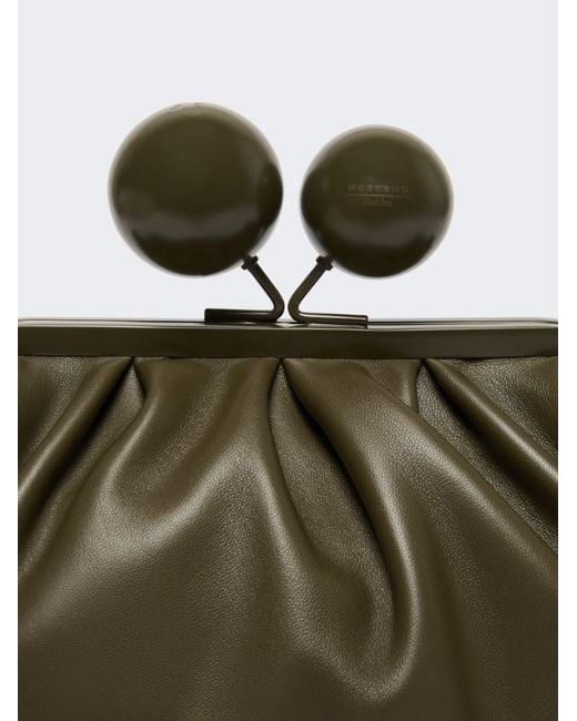 Weekend by Maxmara Green Medium Nappa Leather Pasticcino Bag