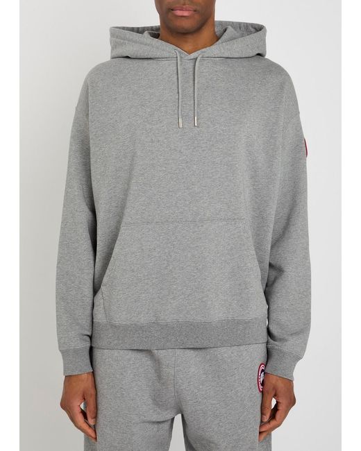 Canada Goose Gray Hooded Cotton Sweatshirt for men
