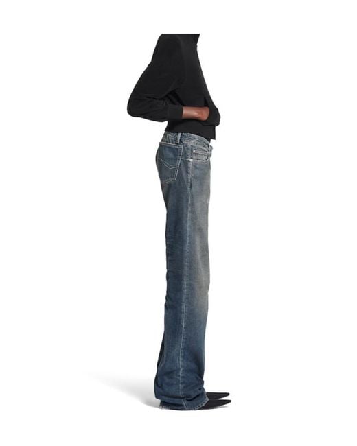 Balenciaga Blue Fitted Low-Waisted Jeans