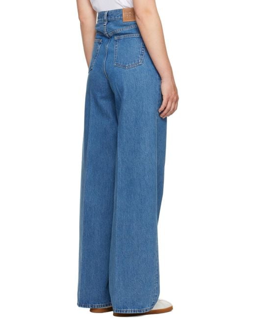 Totême Blue Totême High-Waist Wide-Leg Jeans