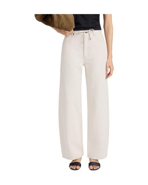 FRAME White Off Duty Drawstring Jeans