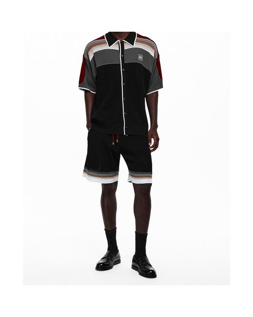 Amiri Gray Drawstring Athletic Shorts for men