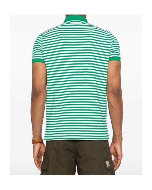 Polo Ralph Lauren Green Logo-Embroidered Polo Shirt for men