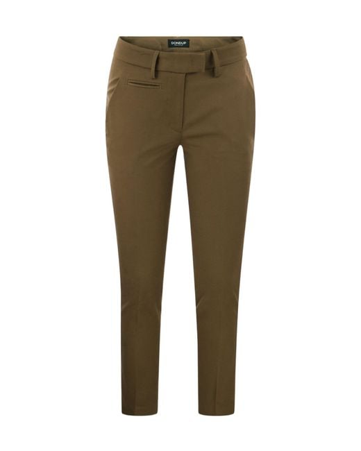 Dondup Green Straight Fit Slim Pants