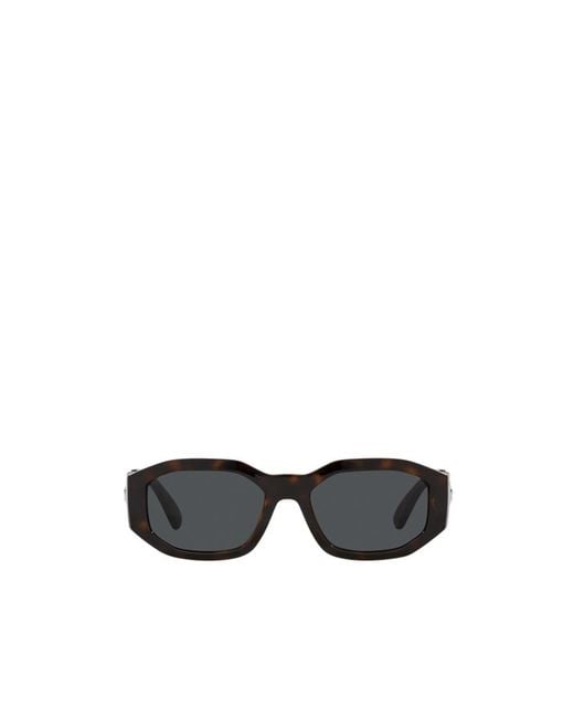 Versace White Eyewear Rectangular Frame Sunglasses for men