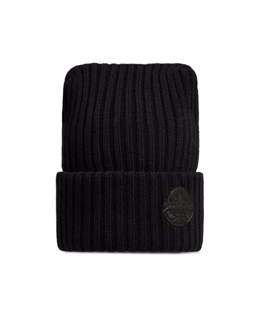 Moncler Black Wool Beanie for men