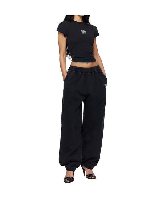 Vetements Blue Logo Printed Elasticated-Waist Sweatpants