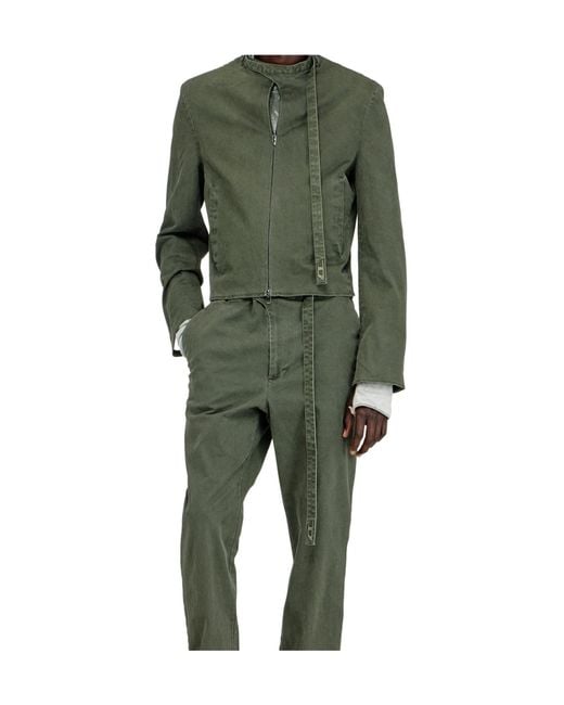 DIESEL Green J Nuriel Stand-Collar Jacket for men