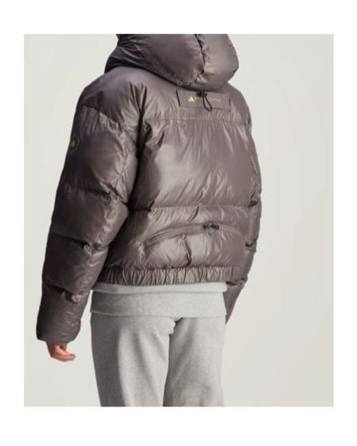 Stella McCartney Grey Jacket Hooded With Brand Name