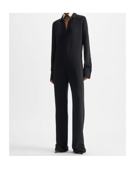 Fendi Black Silk Cady Jumpsuit