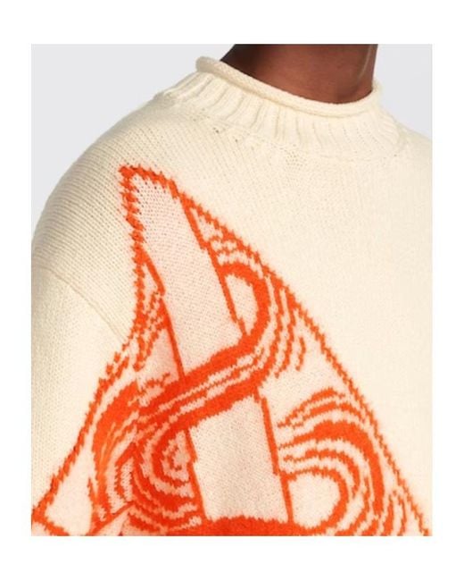 Dior Orange Sweater for men