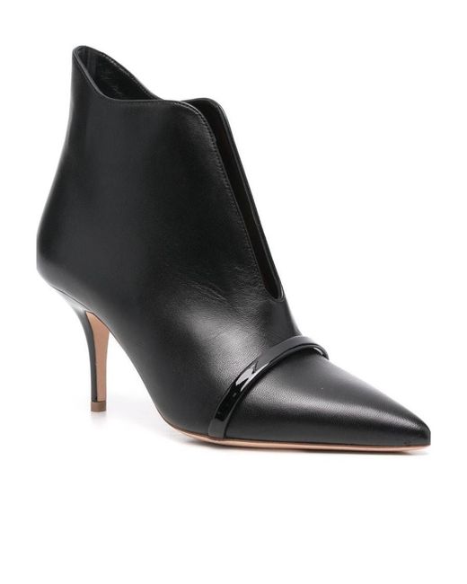 Malone Souliers Black Pointed Ankle Boots