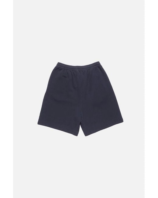 Acne Blue Casual Fleece Shorts for men