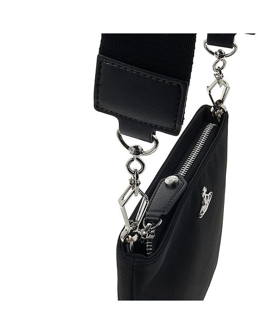 Vivienne Westwood Black Logo Shoulder Bag for men