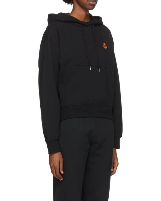 KENZO Blue Knitted Cotton Hoodie