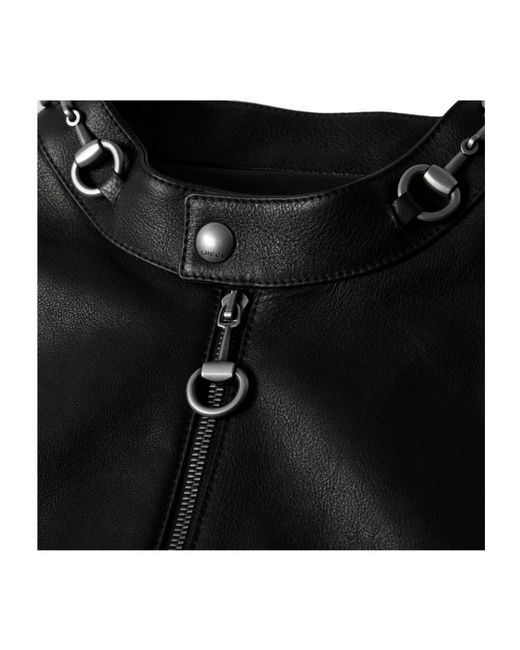 Gucci Black Leather Biker Jacket for men