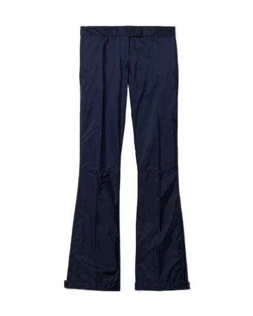 Miu Miu Blue Technical Fabric Pants