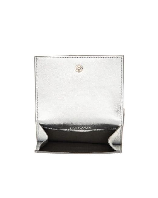 Ferragamo White Two-Color Hug Wallet