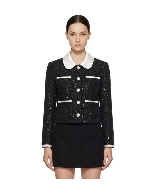 Marissa Chiara Black Long Sleeve Jacket