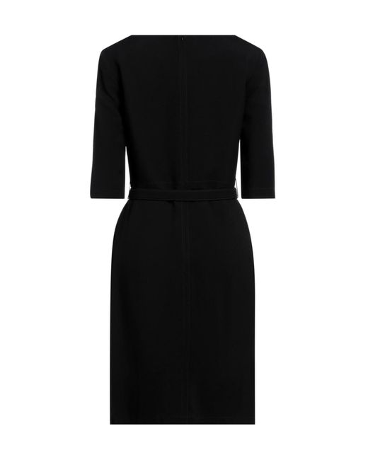 Burberry Black Minimalist Solid Color Flare Skirt