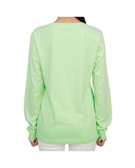 Marni Green Logo Print Long Sleeve T-Shirt