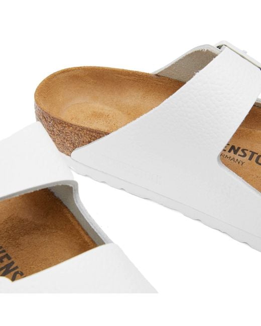 Birkenstock White Arizona Double Strap Slip-On Sandals