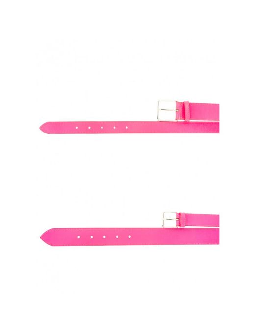 McQueen Pink Double Wrap Buckled Belt