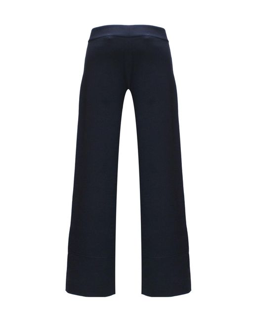 Gucci Blue Logo Embroidered Trousers