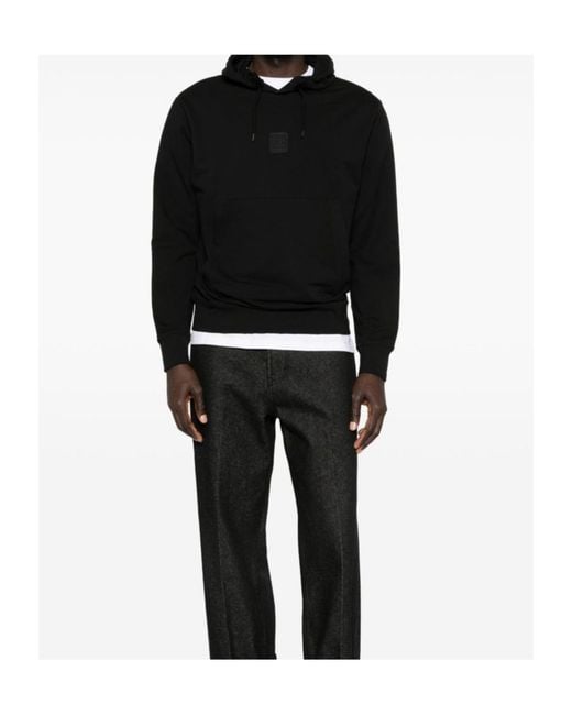 C P Company Black Long-Sleeve Sweatshirt for men