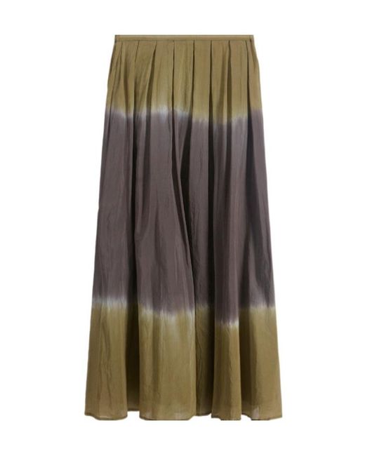 Roberto Collina Multicolor Dip-Dye Midi Skirt