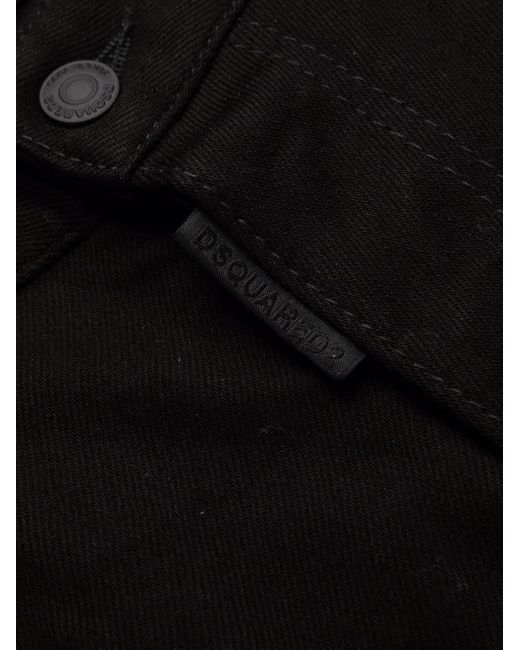 DSquared² Black Logo-Patch Jeans for men