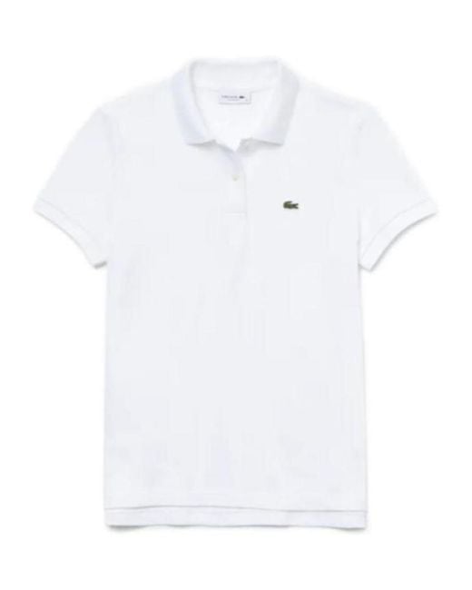 Lacoste White Short-Sleeve Polo Shirt