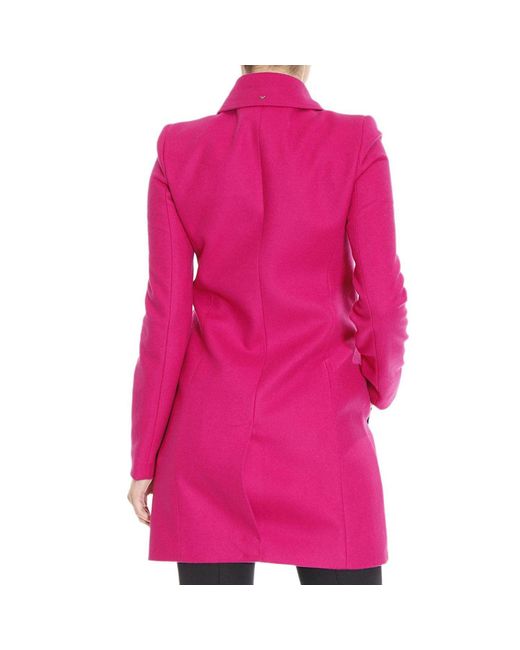 Armani Jeans Pink Long-Sleeved Coat