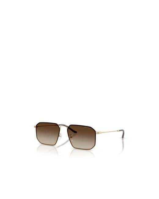Emporio Armani Multicolor Geometric Frame Sunglasses for men