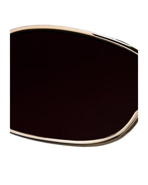 Gucci White Rectangular-Frame Sunglasses