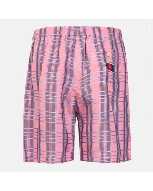 Gucci Pink Straight-Leg Shorts for men