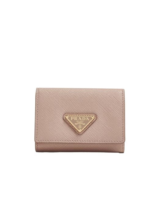Prada Natural Saffiano Leather Wallet