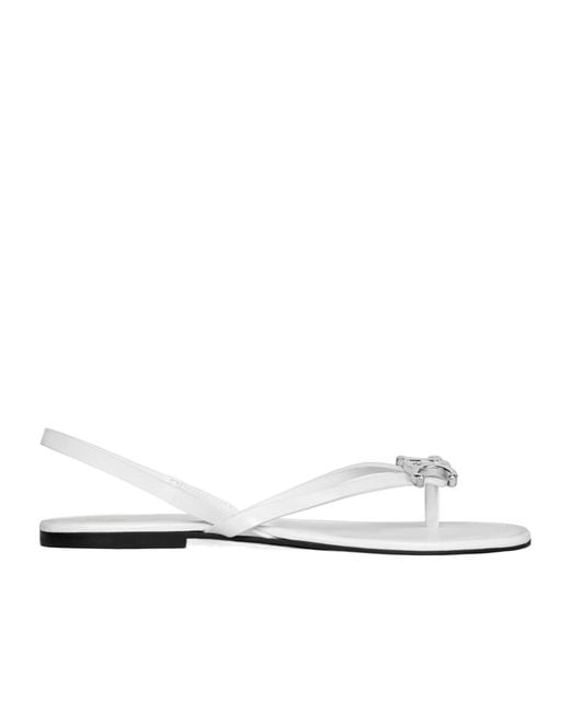Céline White Biki Sandal