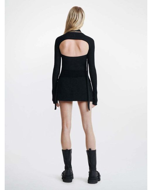 Dion Lee Black Modular Open-Back Top for men