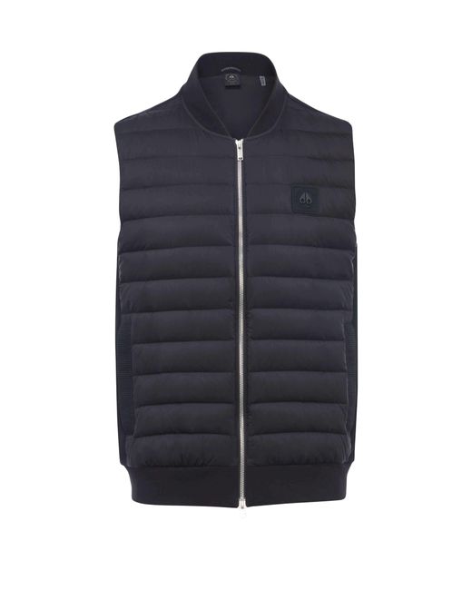 Moose Knuckles Blue Air Down Explorer Vest for men
