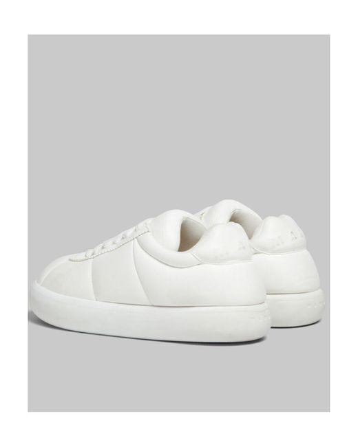Marni White Bigfoot 2.0 Padded Lace-Up Sneakers