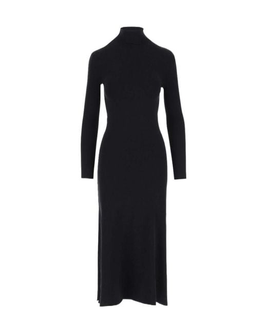 The Row Black Long-Sleeved Dress