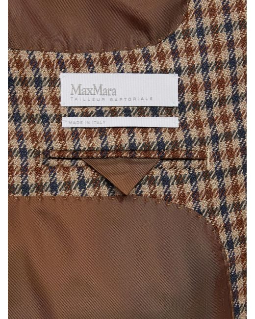 Max Mara Brown Long-Sleeved Suit Jacket