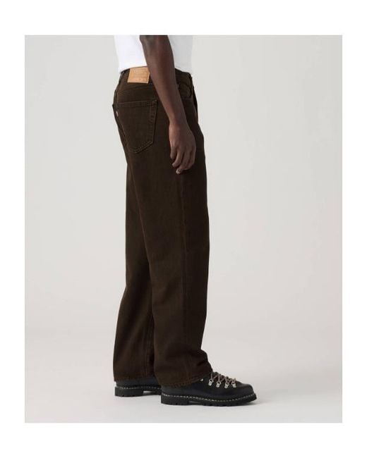 Levi's Black Logo Patch Straight-Leg Jeans for men
