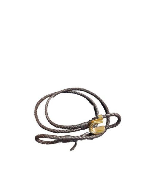 Bottega Veneta White Coaxial Belt