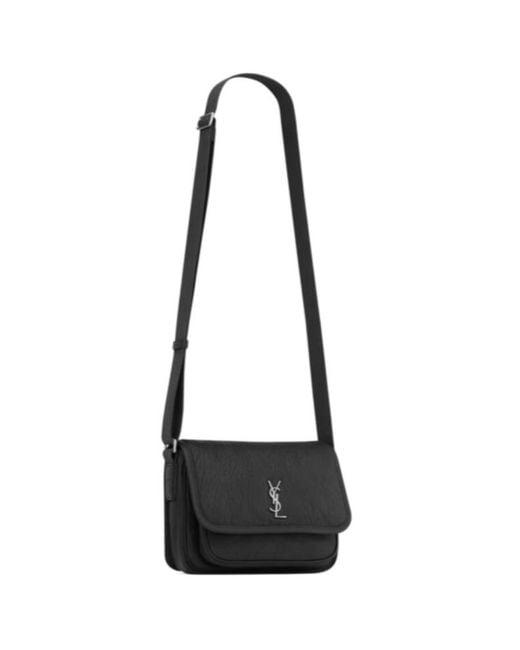 Saint Laurent White Niki Small Messenger Bag for men