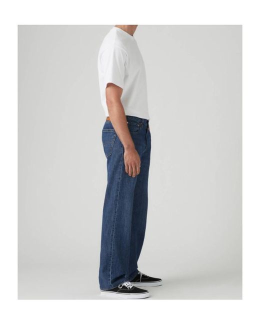 Levi's Blue 555 Relaxed Straight Trousers