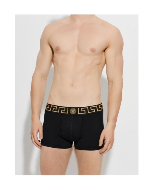 Versace Black Logo Boxer Briefs -Pack) for men