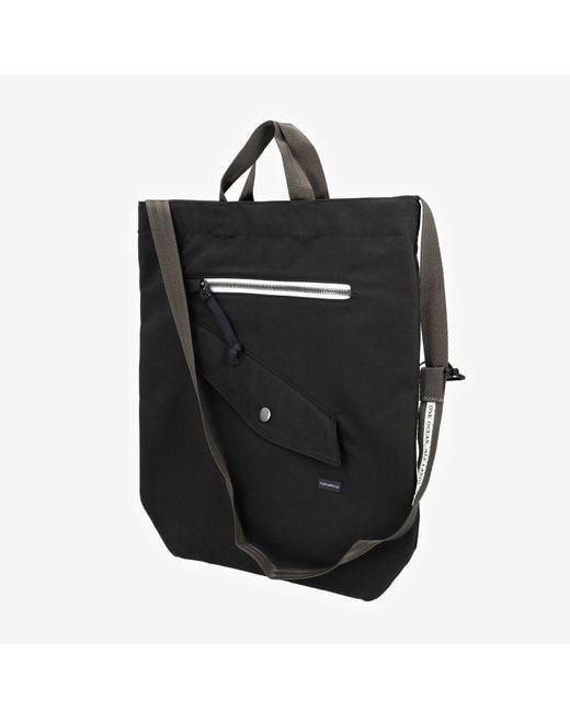 Nanamica Black Zippered Pocket Shoulder Bag for men