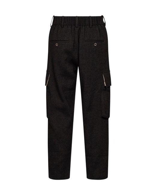 Uma Wang Black Casual Pants With Belt Loops for men